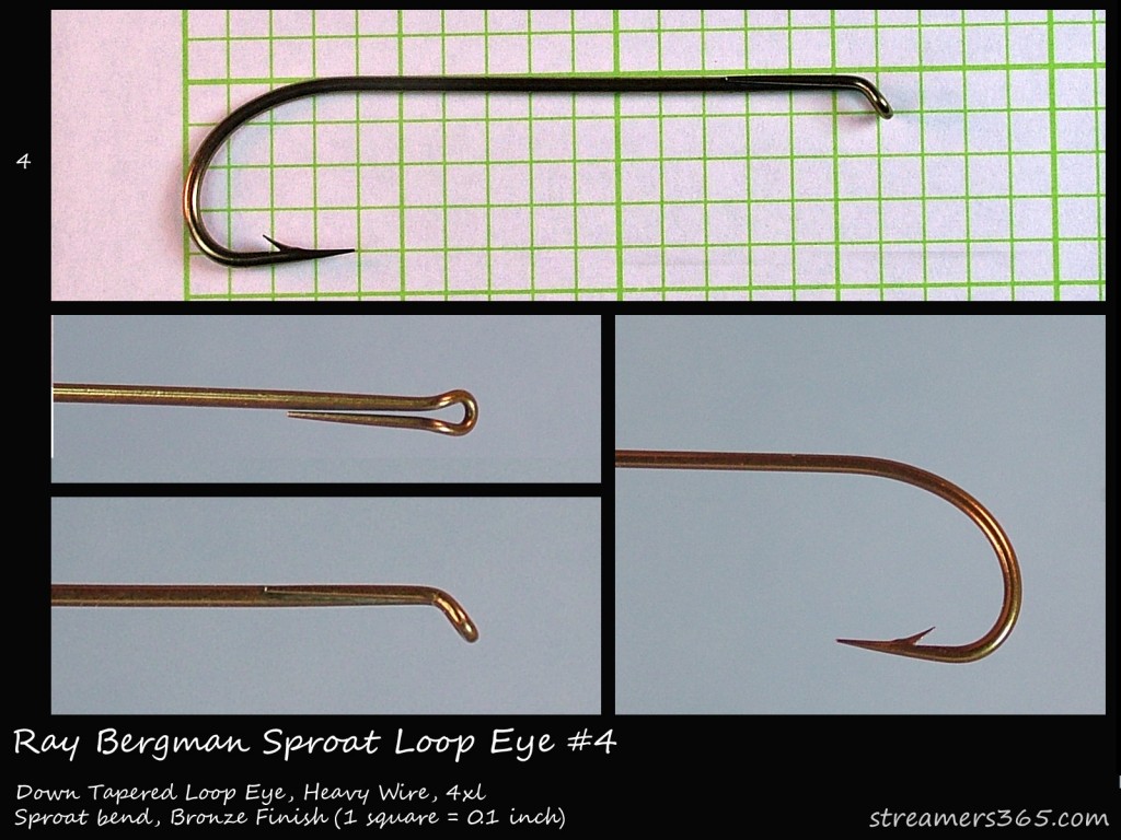 Ray Bergman Loop Eye Sproat Hook Profile Ray Bergman Loop Eye Sproat Hook Profile