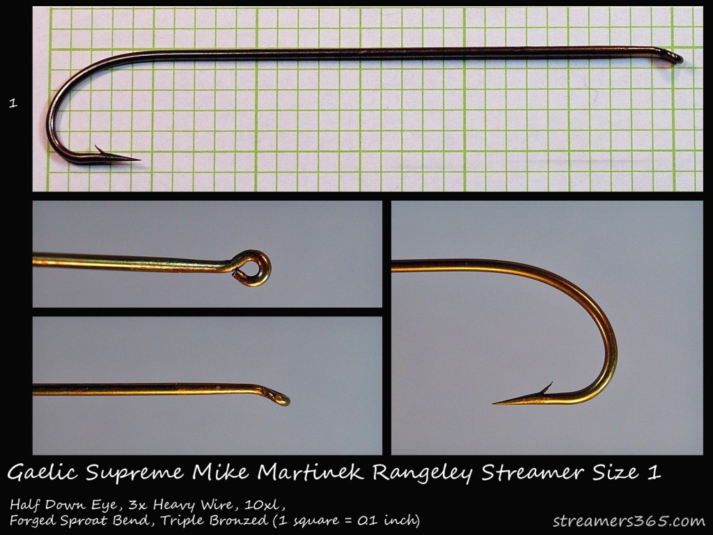 Gaelic Supreme Mike Martinek Rangeley Streamer Hook Profile Gaelic Supreme Mike Martinek Rangeley Streamer Hook Profile