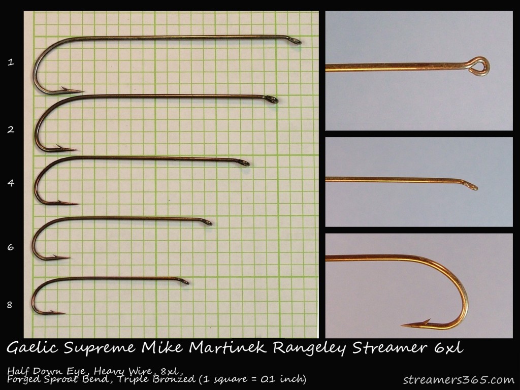 Gaelic Supreme Mike Martinek Rangeley Streamer 6xl Hook Profile Gaelic Supreme Mike Martinek Rangeley Streamer 6xl Hook Profile