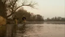 Video thumb for November brown trout tributary fishing